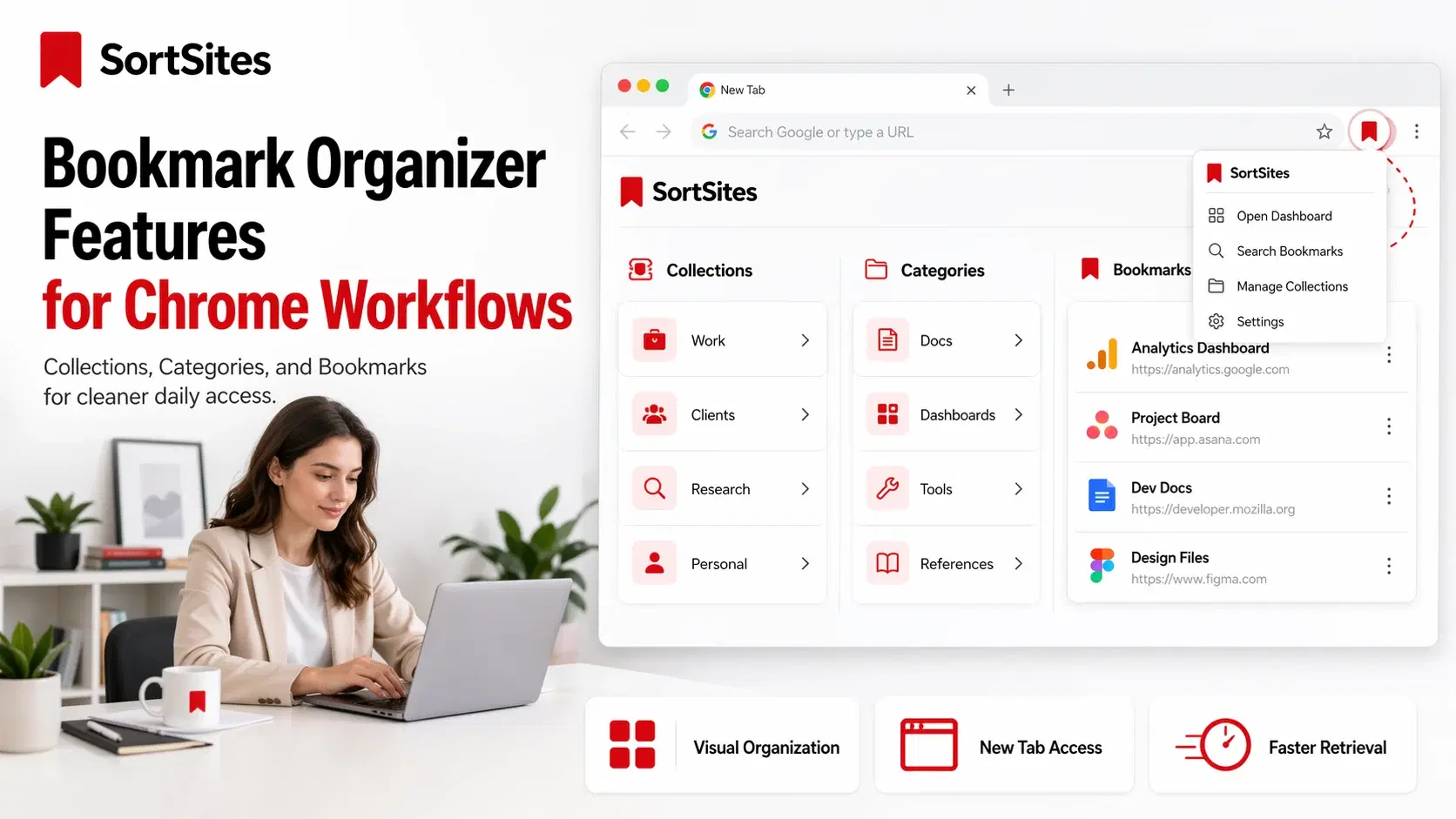 Bookmark Organizer Features for Chrome Workflows
