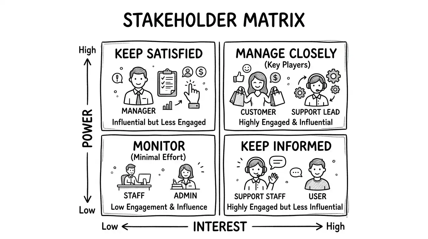 How to Use a Template for Stakeholder Mapping to Know Who Matters