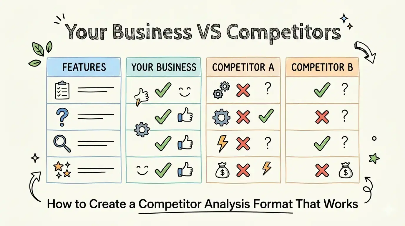 How to Create a Competitor Analysis Format That Actually Works