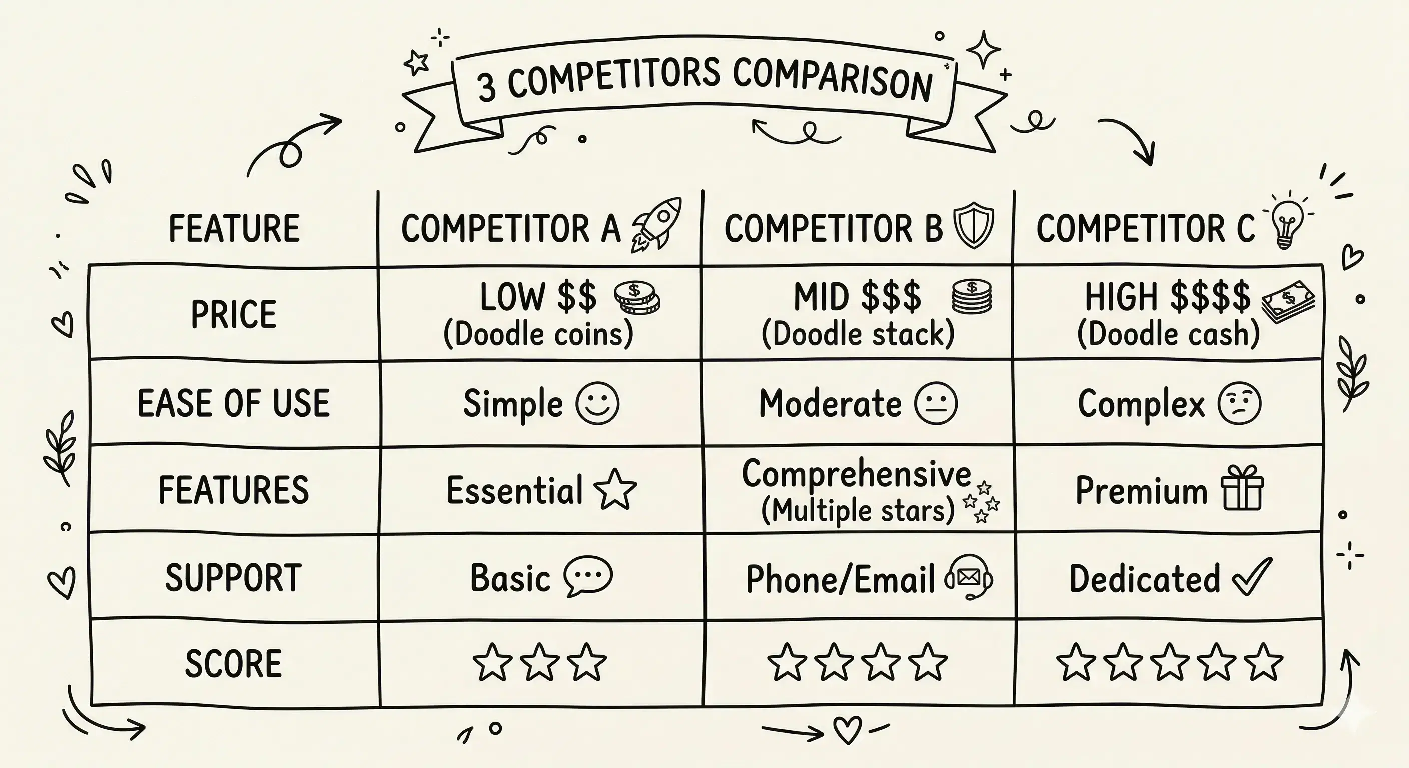 What a Competitor Assessment Example Looks Like (and How to Make One)