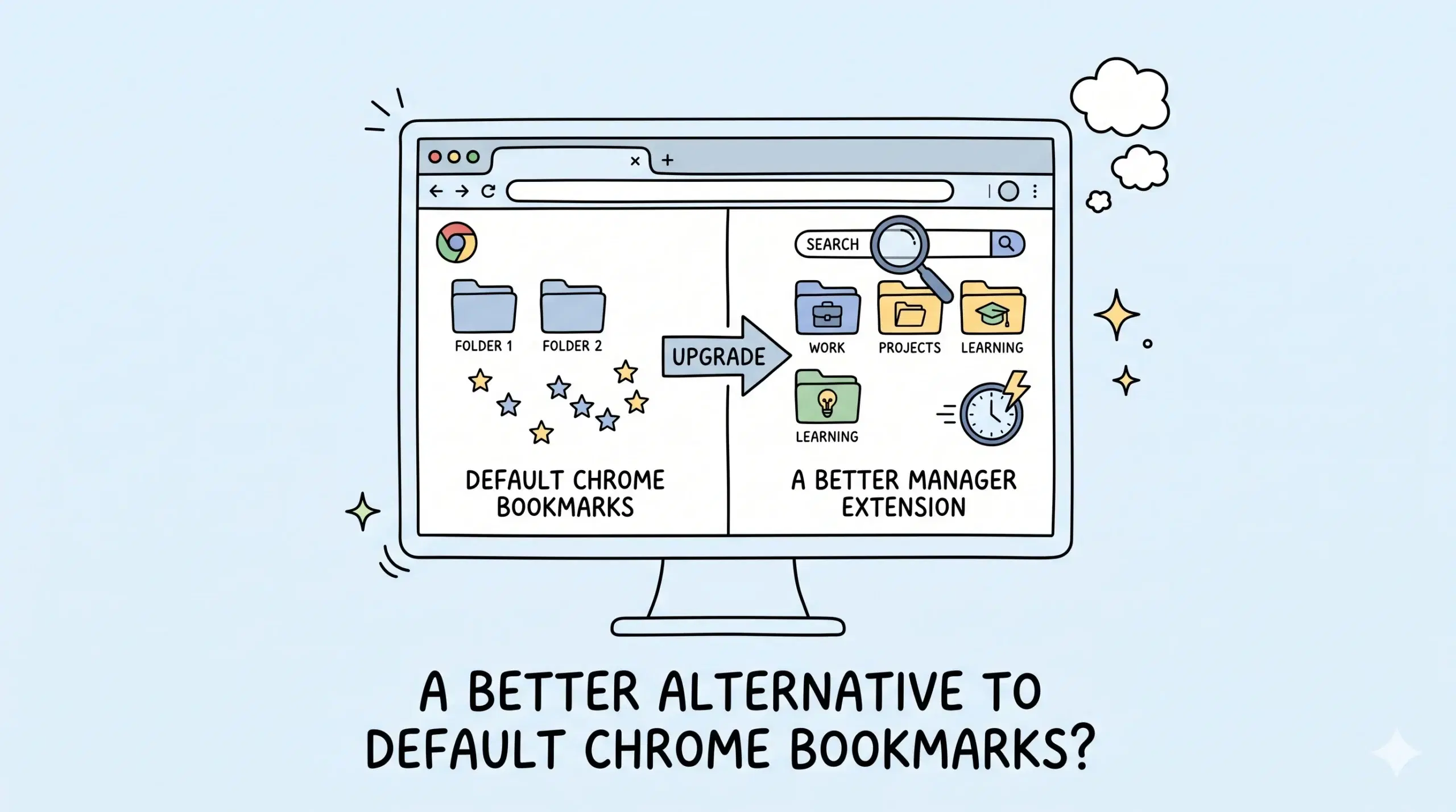 What is a better alternative to the default Chrome bookmark manager?
