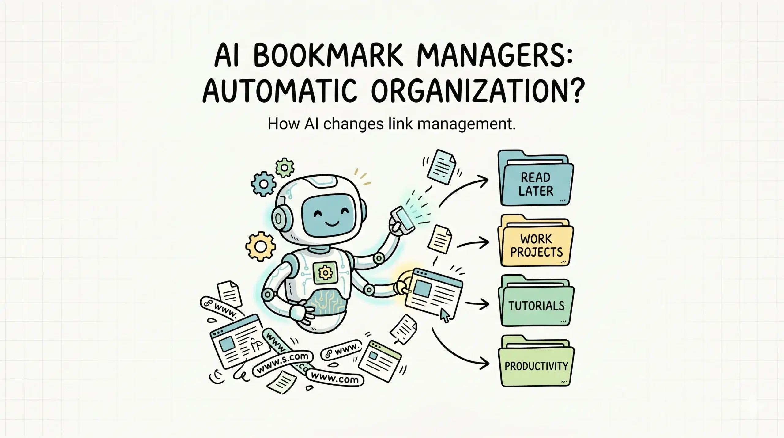 Are there bookmark managers that use AI to organize links automatically?