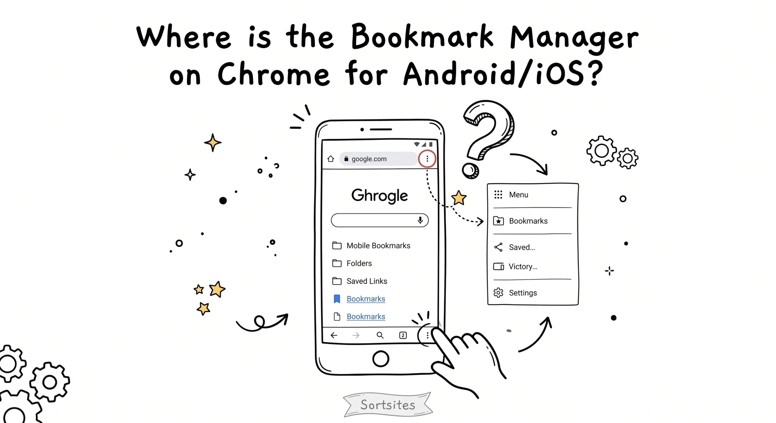 Where is the Bookmark Manager on Chrome for Android/iOS?